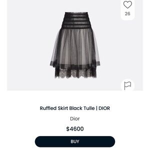 36 Net And Lace Christian Dior Skirt